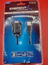 NEW BLACK SABRENT USB 2.0 TO SERIAL CABLE ADAPTER
