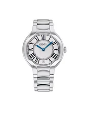 Brand New Ebel  Beluga Silver Dial 36mm Stainless Steel Ladies Watch 1216070