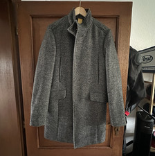 MCNEAL Herren Mantel grau Gr. M Stehkragen ha...