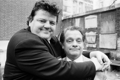Actors Robbie Coltrane David Jason Both are nominated for the BAFT- Old Photo