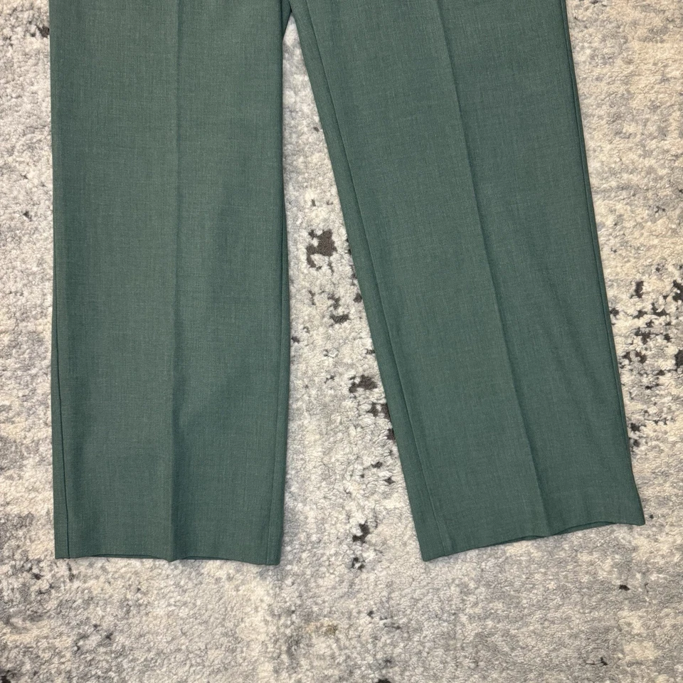 Ann Taylor брюки женщин 6P миниатюрный зеленый стороны молнии платье брюки прямые штанины новый с Ярлыками - Изображение 3 из 4