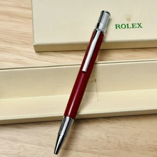 New 2025 Rolex Red Ruby Oyster Ballpoint Pen – Full Box with Pouch VIP Gift
