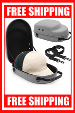 Hard Hat Case for Baseball Caps Protects up to 6 Caps Light Grey