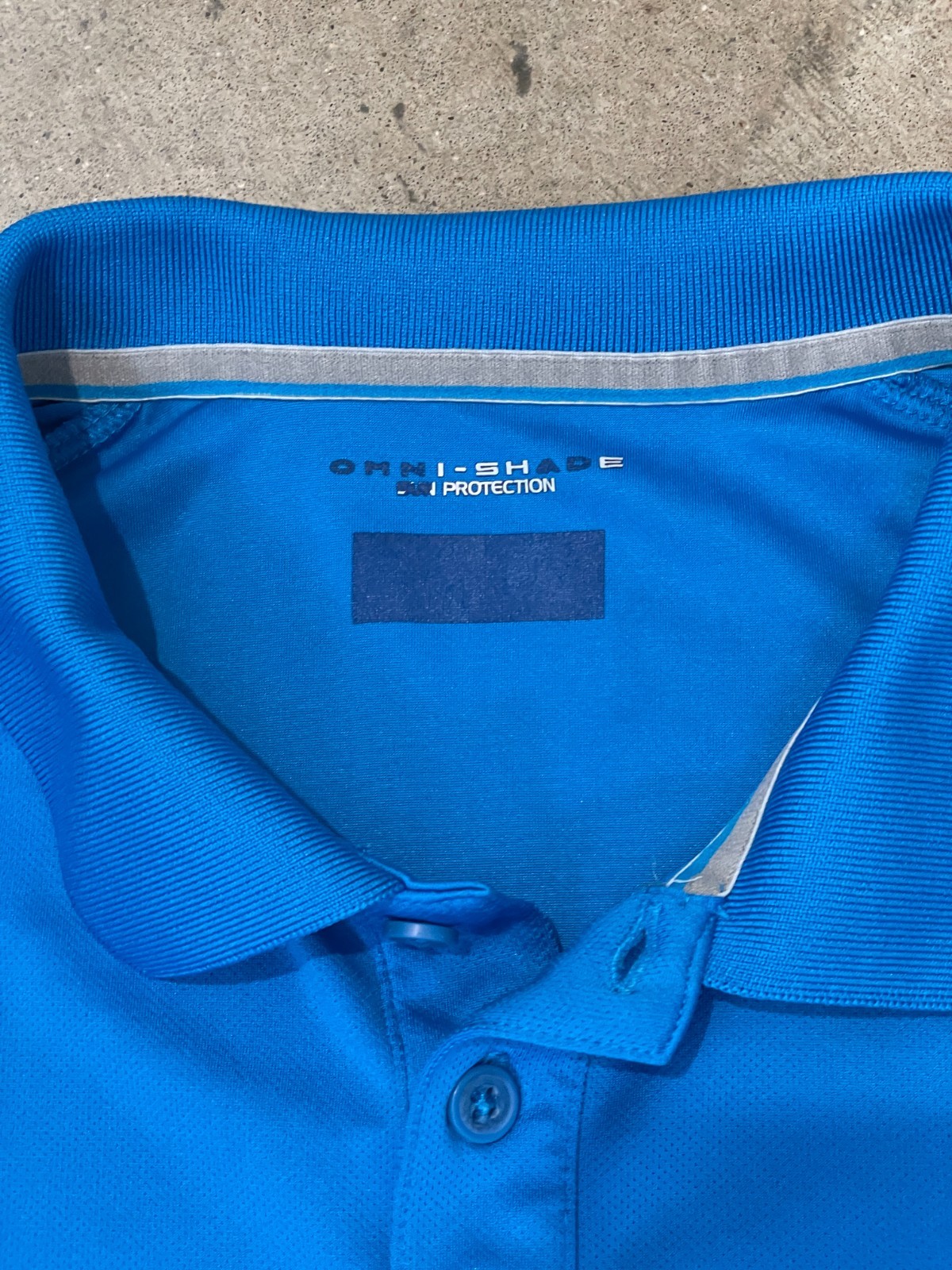 Columbia Omni-Shade Shirt Mens Aqua Blue Sun Protection Fishing Golf Breathable thumbnail 9