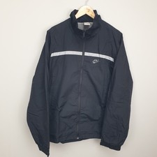 Nike Widbreaker Jacket Mens Large Black Retro Streetwear 90s Outdoor Y2K Swoosh