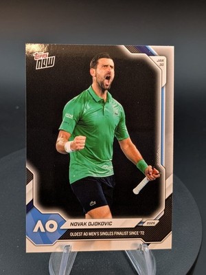 2026 Topps Now Tennis - Novak Djokovic #9 Oldest Men Finalist