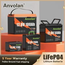 LiFePO4 Lithium Iron Phosphate Battery 100Ah 20Ah 12Ah 12V Maintenance-Free