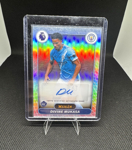 Topps Merlin UEFA Club Competitions Rookie Auto Divine Mukasa Man City BA-DK