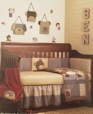 CoCaLo babyBear Monkey Puppy Dog Buttons Removable Wall Appliques Decal