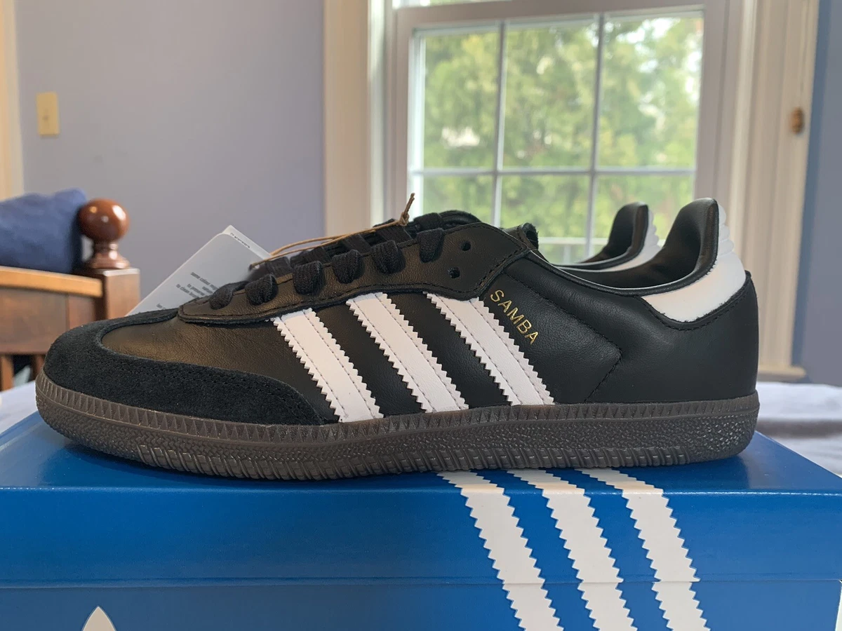 IN HAND adidas Samba OG Black White Gum Size 4.5 M / 5.5 W B75807 NEW