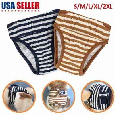 Reusable Washable Dog Diapers Dog Wraps for both Male & Female Dogs S M L XL 2XL