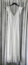 Vintage Artsheen by Lady Duff White Full Length Nightgown c. 1950's