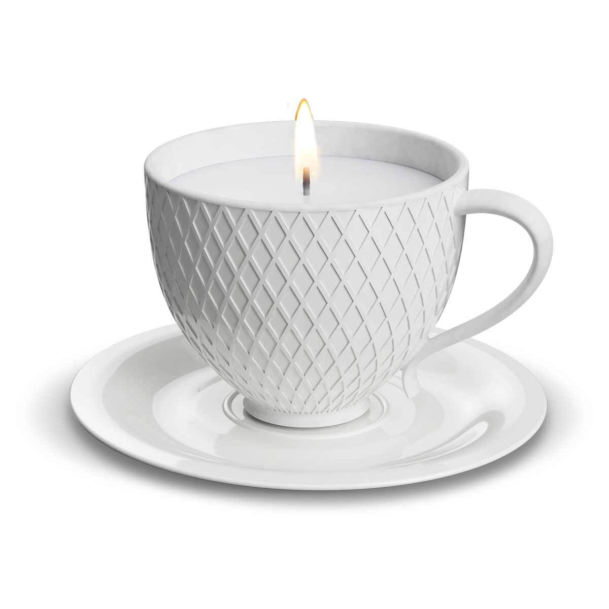 Bougie Heart and Home Citron d'Amalfi en tasse à thé pour salon cocooning