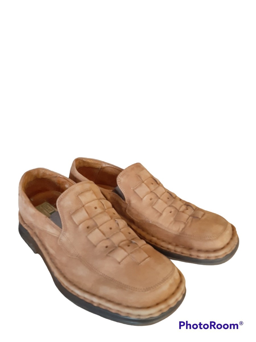 Josef Seibel Mens 45 US 11-11.5 Suede Slip On Woven Detail  display picture 1