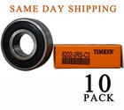 10PACK TIMKEN 6202-2RSC3 6202-2RS 15X35X11MM Double Rubber Seal Ball Bearing