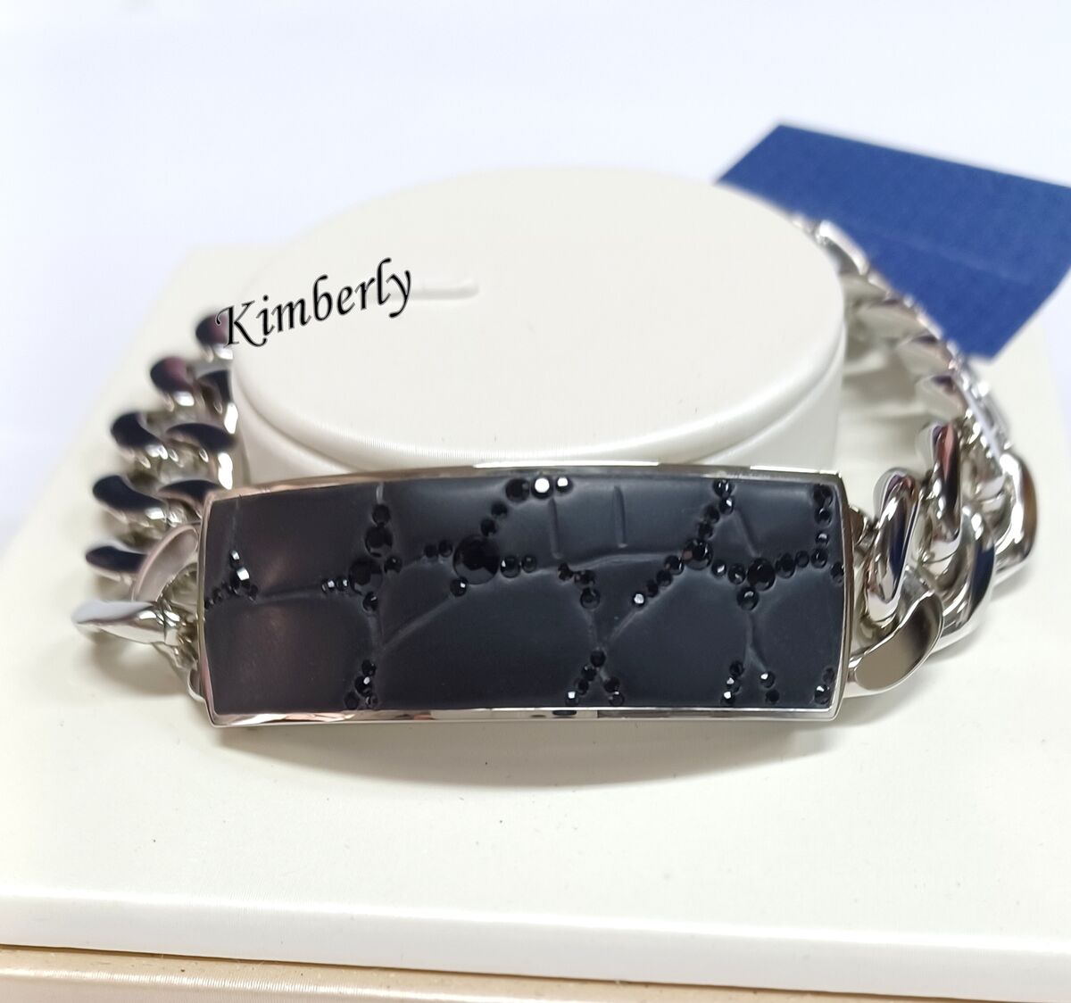 Swarovski Nevada Bracelet Crocodile Print Men/Unisex Jet Crystal Steel 1085197 | eBay Swarovski Nevada Bracelet Crocodile Print Men/Unisex Jet Crystal Steel 1085197 | eBay