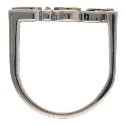 Dior x Hajime Sorayama Logo Ring, Silver, Medium Size, 20001399DS