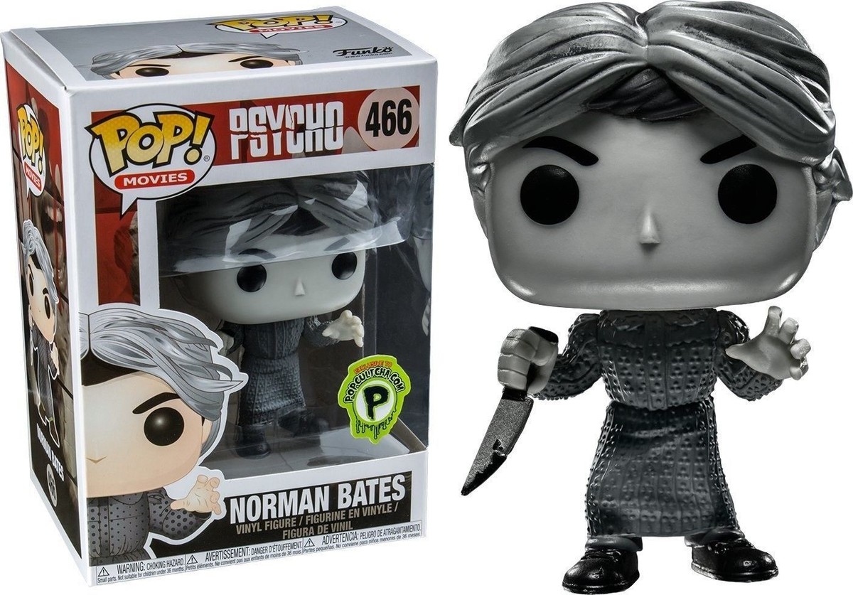 FUNKO POP MOVIES PSYCHO #466 NORMAN BATES (BLACK & WHITE