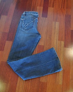 Bebe Jeans Boot Cut With Crystals Rn Mid Rise Size 29 Euc Ebay