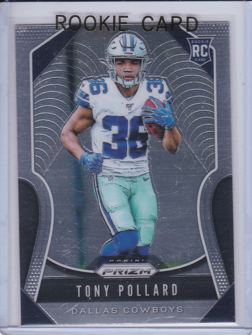 TONY POLLARD ROOKIE CARD 2019 Dallas Cowboys PRIZM FOOTBALL NFL RC!