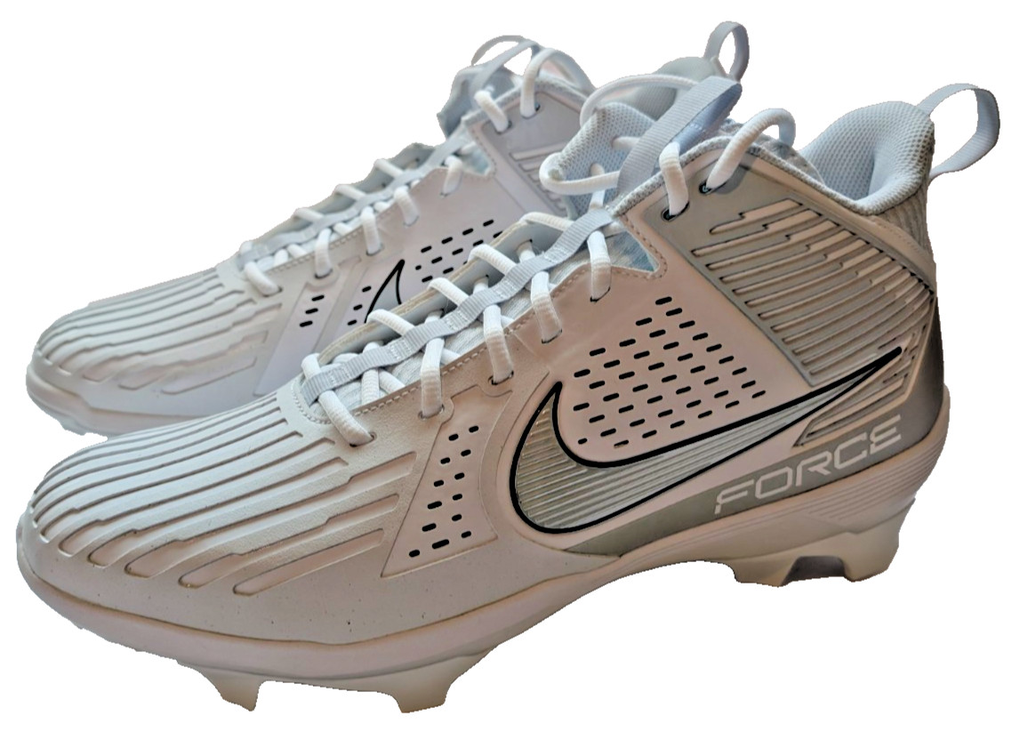 Nike Force Savage Pro 3 Football Cleats Men's Size 15 Lineman White DA5453-108