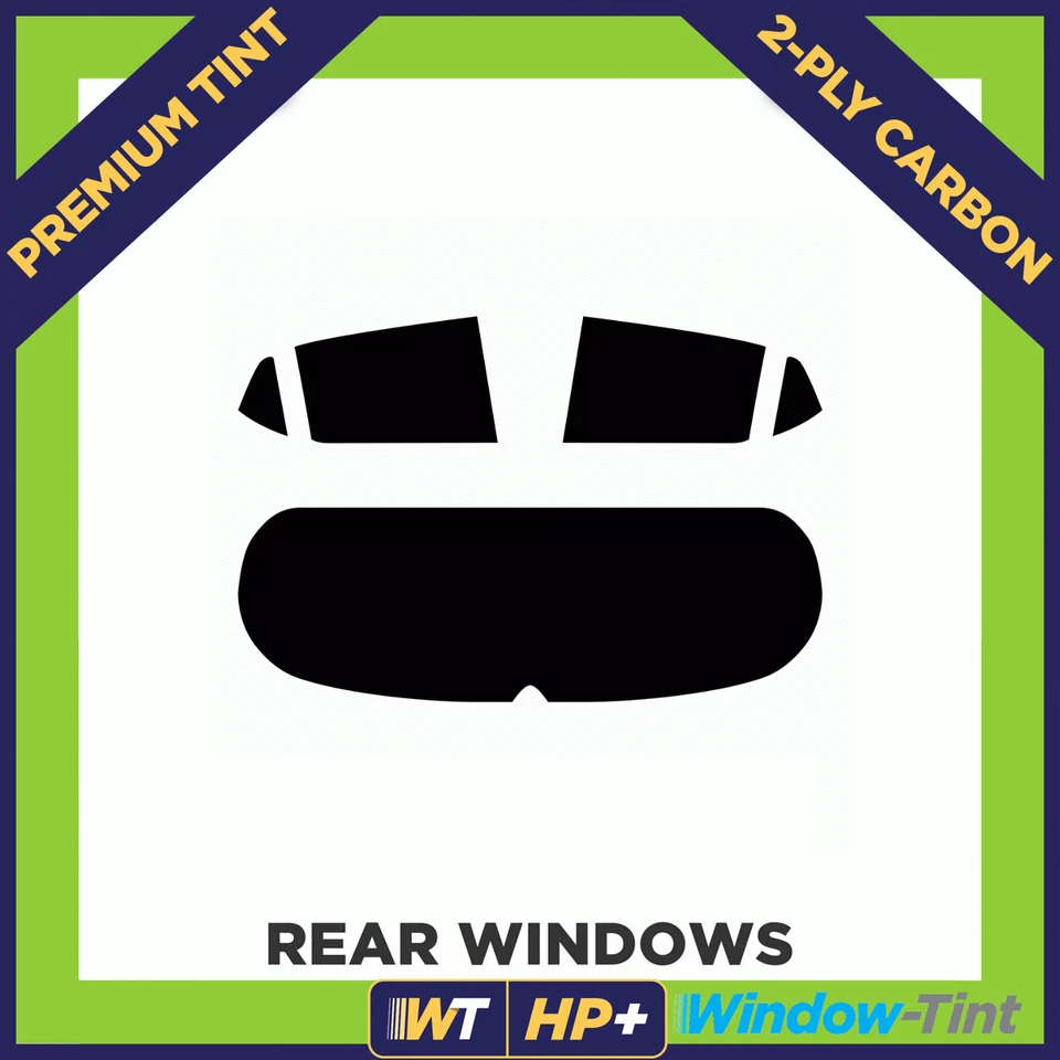 For Hyundai i10 2014+ Carbon Pre Cut Window Tint Rear 5% Limo Premium 2-ply HP+ - Image 2 of 4