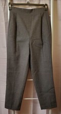 Harve Benard Wool Blend Lined Women's Pants Sz 6P Dark Grey Side Zip EUC