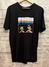 Nickelodeon SpongeBob SquarePants T Shirt Large Pride Rainbow NEW Black