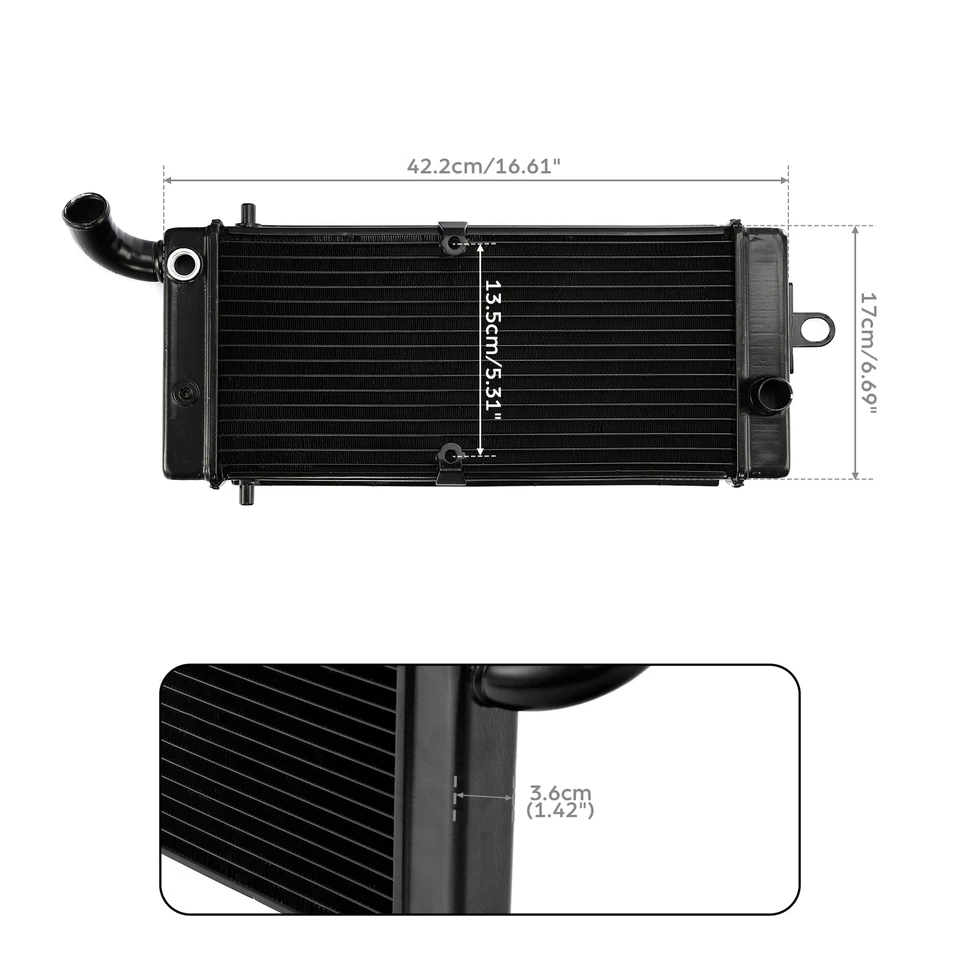 Радиатор охлаждения двигателя кулер подходит для Honda Shadow Aero 750 VT750 2004-2009 08 - Изображение 3 из 4