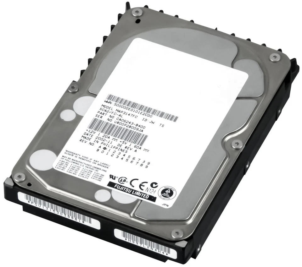 Fujitsu Festplatte MAP3147FC 147GB 10000 RPM 8MB Cache Fibre Channel 3.5" - Image 3 of 3