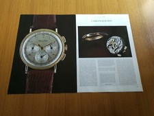 1990 MATHEY TISSOT CHRONOGRAPH ORO ANNI 50 OROLOGIO ARTICOLO VINTAGE 1950's