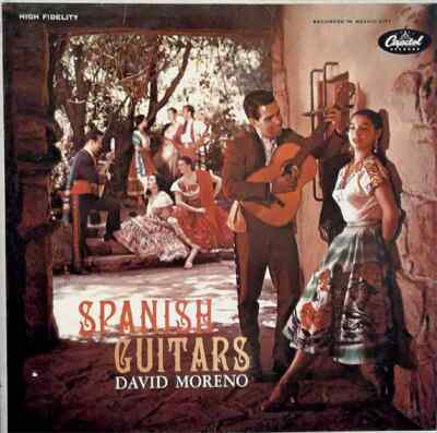 David Moreno Spanish Guitars MONO Capitol Vinyl LP
