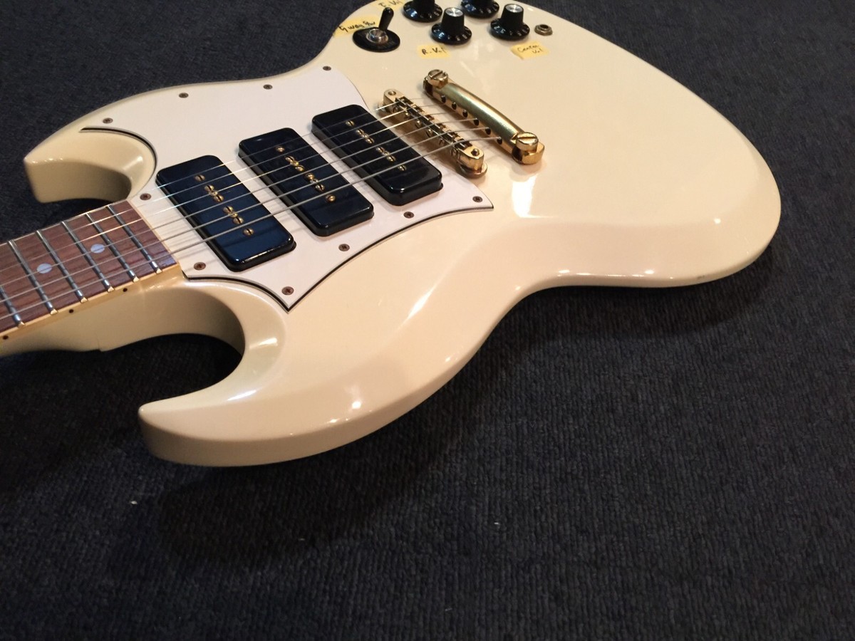 Electric Guitar Greco SS-85S SPL WHT White S/N 07305 Modified and