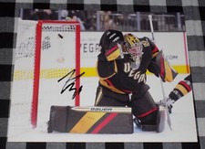 Logan Thompson Signed Las Vegas Golden Knights 8x10 Photo Stanley Cup Champion
