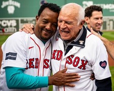 Pedro Martinez & Joe Castiglione Boston Red Sox 8x10 MLB Baseball Photo