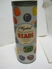 Vintage Playskool Jumbo Assorted Beads 702, Mixed Set, Incomplete  MW-42 