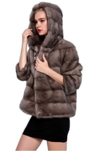 blue iris mink jacket