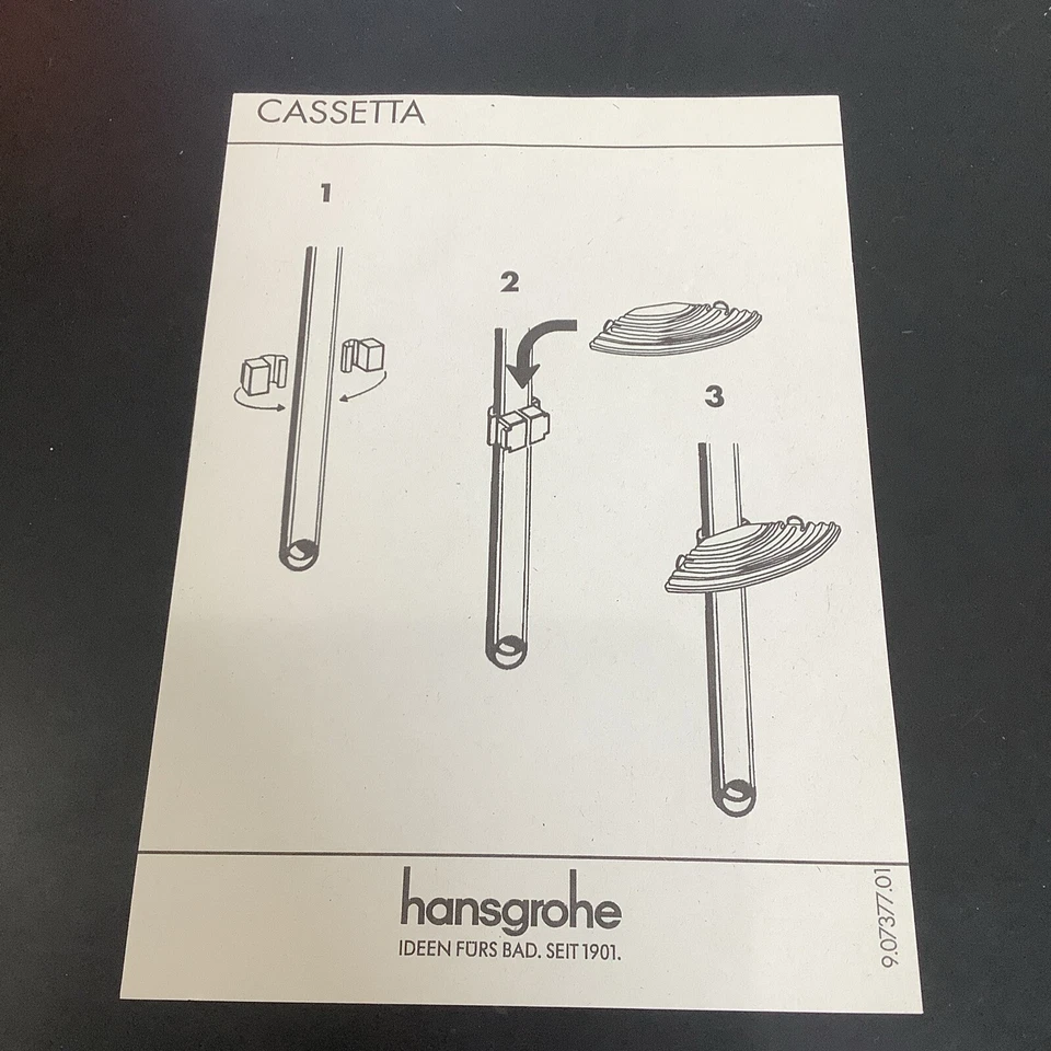 Jabonera Hansgrohe. Transparente. Cassetta-F. 28688 N7 Foto 4 de 4
