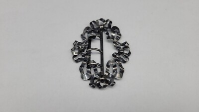 Antique Art Nouveau Sterling Silver Belt Buckle | eBay display picture 1