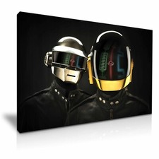 Daft Punk Helmet DJ Band Music Canvas Modern Home Art 5 Size to Choose