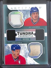 2016-17 UD Artifacts Hockey Tundra Teammates Duo#T2-MTL Carbonneau and Robinson 