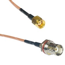 RG316 RP-SMA MALE to BNC FEMALE SM BULKHEAD RF Cable Rapid-SHIP LOT