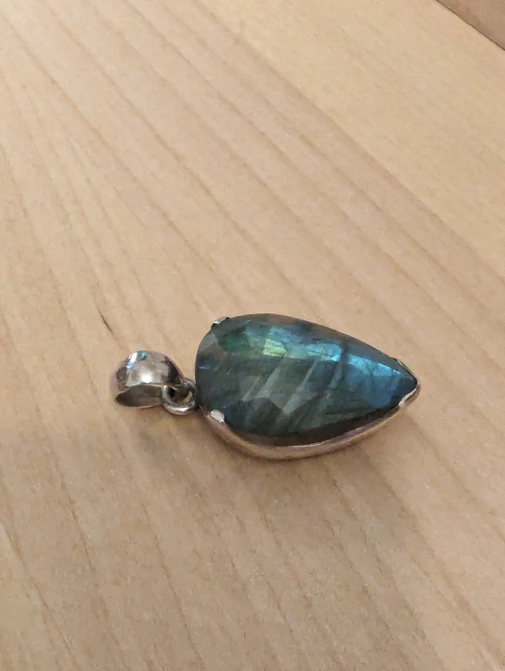Anhänger 925 Sterlingsilber Labradorit in einer ausgefallenen bestes Geschenk - Bild 3 von 4