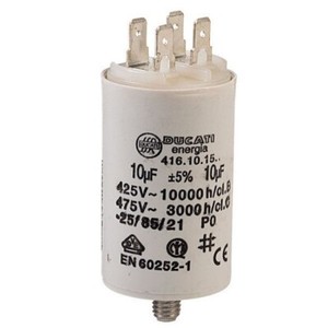 Condensatore CBB60 60&micro;F 450V Universale - Con Vite Di Fissaggio M8 | Per Elettrodomestici | Qualit&agrave; Professionale