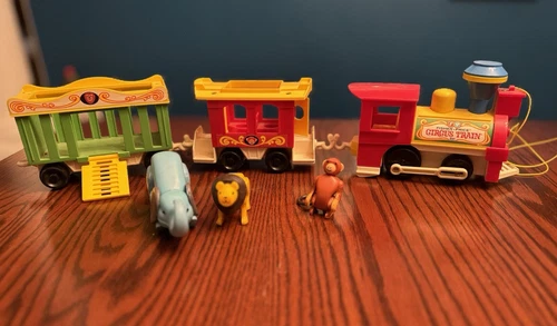 Vintage 1979 Fisher Price Play Family Circus Train