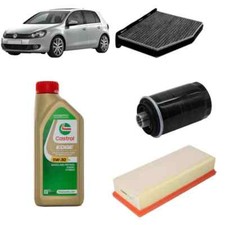 Kit tagliando 3 filtri + 5L olio Edge 5W30 LL per Volkswagen Golf 6 VI 2.0 GTI