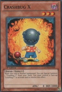 Crashbug X - GENF-EN009 - Common - 1st Edition x3 - Lightly Played