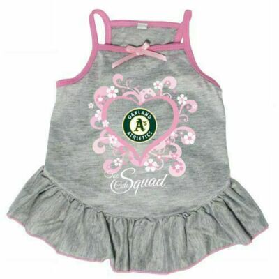 OAKLAND A'S ATHLETICS DOG CAT PINK TOO CUTE SQUAD CHEERLEADER DRESS CHOOSE SIZE