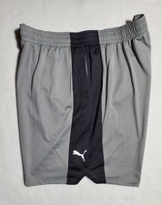 Puma Shorts Men Big & Tall 2XLT  4XL Gray/Blk, Black/Blue 9" Mid Rise Basketball
