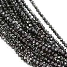 Faceted Round Gemstone Small Spacer Beads for Jewellery Making Craft 3mm